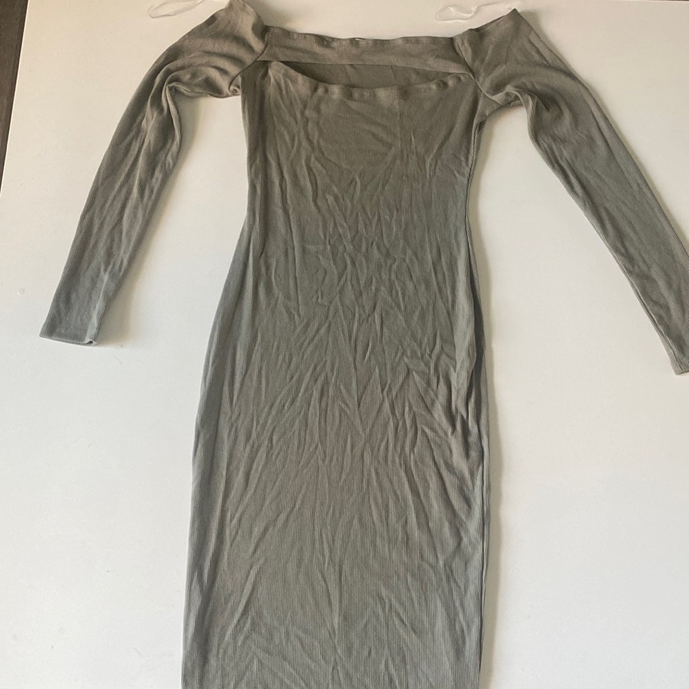 Olive green dress